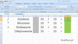 Excel 2007 Podstawy Kurs Dla Początkujących  Formuły i liczenie  Część 1 [upl. by Stephanus270]