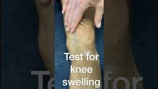 Test for knee swelling [upl. by Swaine]