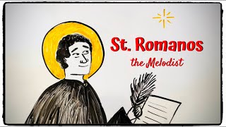 ST ROMANOS THE MELODIST THE KONTAKION OF NATIVITY  Draw the Life of a Saint Katina Music Video [upl. by Atinet169]