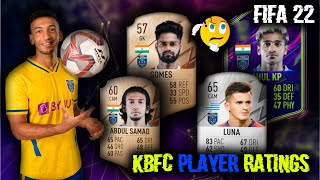 Kerala Blasters Player Ratings in FIFA 22 [upl. by Walrath]