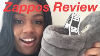 Unboxing therapy Zappos UGGS yeah slippers Review [upl. by Relyk217]