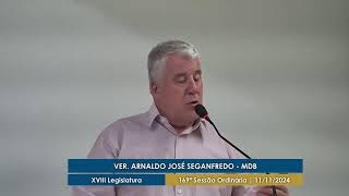 169ª Sessão Ordinária  XVIII Legislatura  11112024 [upl. by Calisa]