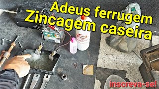 Como zincar peças de ferro da sua moto e diga adeus a ferrugem [upl. by Suirradal969]