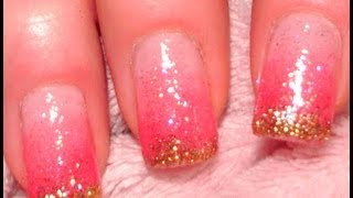 Sweet Glitter Nails  Nageldesign selber machen Tutorial [upl. by Kenna400]