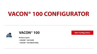 Video tutorial How to configure your VACON® 100 [upl. by Assina]