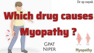 Drug induced myopathy corticosteroids statins finofibrate gpat niper [upl. by Aneras]