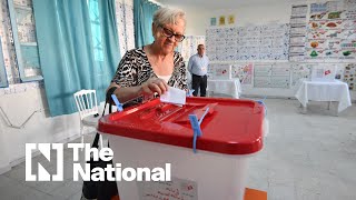 Tunisians vote in presidential election with competition muted [upl. by Ecneps]