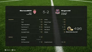 MarwanMC9 AS Monaco vs birgervdd FCV Dender EH  EA FC 25  Rivals [upl. by Robby]