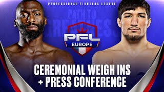 PFL Europe Paris Ceremonial Weigh In amp Press Conference [upl. by Sammer]