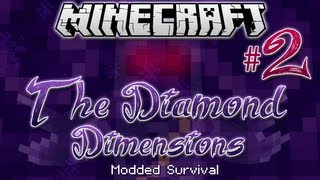 quotBONE KNIGHTS amp CREEPSquot  Diamond Dimensions Modded Survival 2  Minecraft [upl. by Elleinnod]