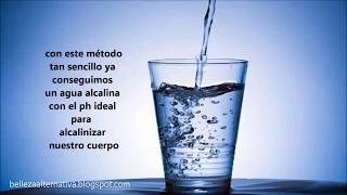 3 formas de cómo hacer Agua Alcalina para beber [upl. by Adiam78]