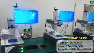 portable fiber laser marking machine  handheld fiber laser engraving machine [upl. by Arukas]