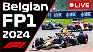 🔴F1 LIVE  Belgian Spa GP FP1  Commentary  Live Timing [upl. by Agler]