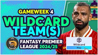 MY FPL GAMEWEEK 4 WILDCARD TEAM  SALAH amp HAALAND  Fantasy Premier League Tips 202425 [upl. by Ansel]