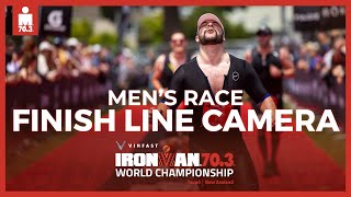 Mens Finish Line Camera  2024 VinFast IRONMAN 703 World Championship Taupō [upl. by Aramois]