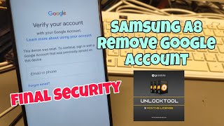 Samsung A8 SMA530 Remove Google Account Bypass FRP One click with UnlockTool [upl. by Atis250]