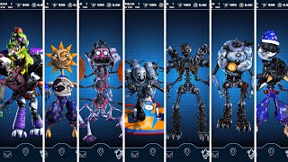 FNAF Security Breach Amalgamation Animatronics Workshop Animations [upl. by Eillim]