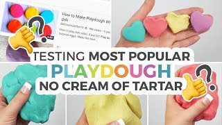 The BEST Playdough Recipe without Cream of Tartar [upl. by Losyram625]