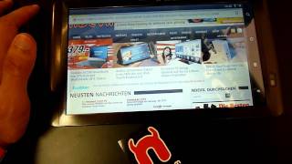 Archos 101 Internet Tablet Hands On  English [upl. by Nylime]