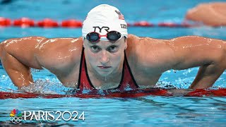 Katie Ledecky eyeing NINTH gold medal after strong 800m freestyle heat  Paris Olympics  NBC Sports [upl. by Krutz364]