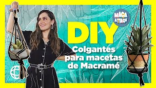 Cómo hacer un colgante DIY de macramé para tus macetas ¡muy fácil [upl. by Temirf]