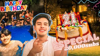 Hice una fiesta por mi cumpleaños y ESTO PASO🥳 especial 20000 subs antes [upl. by Emoraj]