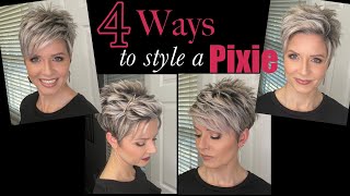 Pixie Hair Tutorials  4 Styles in 1 Video [upl. by Dolan]