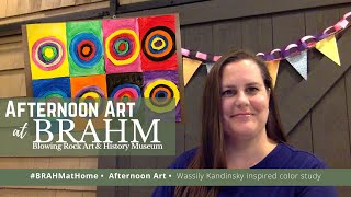 How to paint Kandinsky circles with Ms Jennifer at BRAHM [upl. by Sproul]