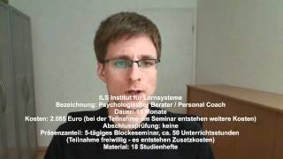 Fernstudium Psychologie vlog010  Psychologischer Berater [upl. by Teiv]