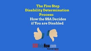 The Five Step Disability Determination Process [upl. by Itoc]