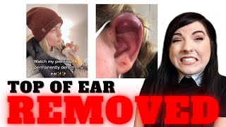 Piercer Reacts to BOTCHED PIERCINGS DEFORMING EARS [upl. by Skier270]