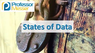 States of Data  CompTIA Security SY0501  61 [upl. by Gwenneth]