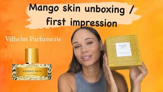 Fragrance unboxing and first impression of Vilhelm parfumerie Mango Skin [upl. by Damalas849]