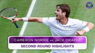 Thrilling British clash  Cameron Norrie vs Jack Draper  Highlights  Wimbledon 2024 [upl. by Gladdie257]