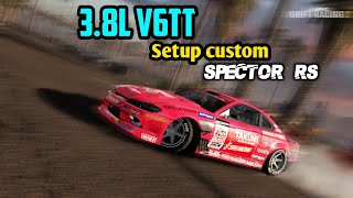 Spector RS Nissan Silvia S15 swap 38L V6TT setup custom  Carx drift racing 2 [upl. by Uphemia]