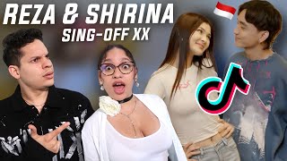 Shes something special Waleska amp Efra react to SING OFF TIKTOK SONGS PART 20 Reza vs Shirina [upl. by Lauretta]