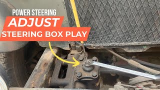 How to Adjust and Eliminate Steering Play on the Steering Gearbox  Mahindra MM550 [upl. by Nauhs]