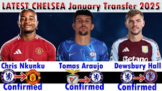 See All CHELSEA Latest January Transfer News amp Targets With Nkunku Araujo Under Enzo Maresca 2025 [upl. by Yecies]