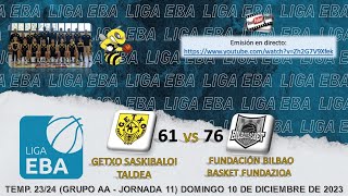 GETXO SASKIBALOI TALDEA 🆚 FUNDACIÓN BILBAO BASKET FUNDAZIOA [upl. by Arret]