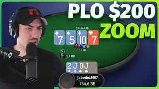 Battling PLO 200 Zoom on Pokerstars [upl. by Emsoc]