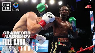 FULL CARD HIGHLIGHTS  Riyadh Season Card Terence Crawford vs Israil Madrimov [upl. by Anwadal]