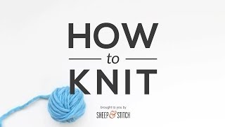 How to Knit  Knit Stitch [upl. by Aillimat]