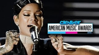 Rihanna quotDiamondsquot Performance amp Wins American Music Awards Icon Award 2013 [upl. by Nnauol383]