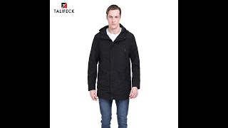 2020 New Trench Coat Men Casual Long Jacket Men Parka Autumn Coat Hooded Mens Overcoat Camouflage [upl. by Lingwood]