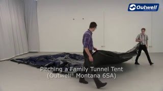 Outwell Montana 6SA Tent Pitching Video  Innovative Family Camping [upl. by Lamrert]