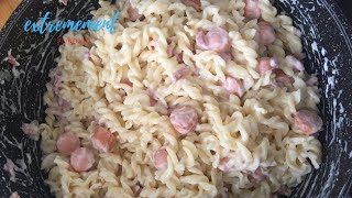 RECETTE PATE CARBONARAcomment faire la sauce façon carbonaraSauce carbonara [upl. by Oinotnaesoj]