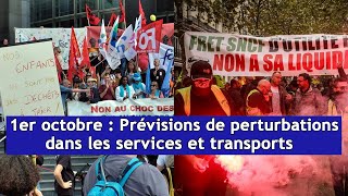 1er octobre  Prévisions de perturbations dans les services et transports  DRM News Français [upl. by Vizza]