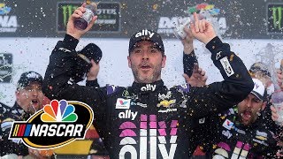 Jimmie Johnson reacts to winning Clash at Daytona  Motorsports on NBC [upl. by Eedyah]