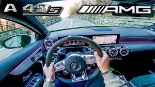 2020 Mercedes AMG A45 S Stage 2 497 hp  POV Drive on ROAD [upl. by Nnalorac]