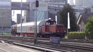 ► SBB Em 33 quot18829quot shunting in Wildegg 071011 [upl. by Esya11]